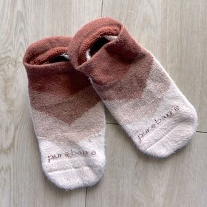 Brown Chevron Pure Barre by Tavi Sticky Socks